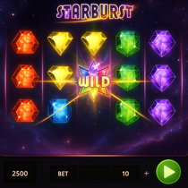 PlayIO - Starburst Slot Game - Expanding Wilds und schnelle Runden