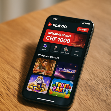 PlayIO Casino - Mobile Spielspaß - Smartphone Ansicht